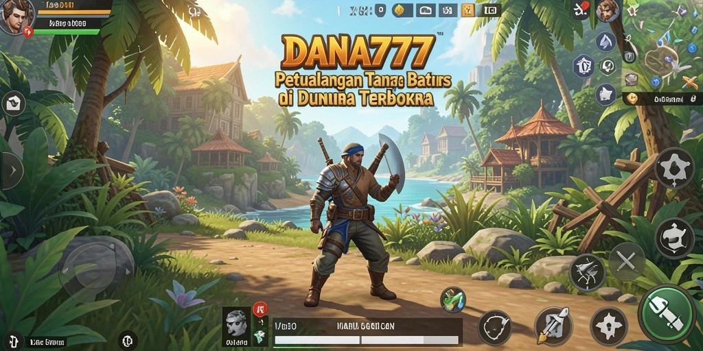 Screenshot menampilkan momen petualangan di dunia terbuka DANA777.