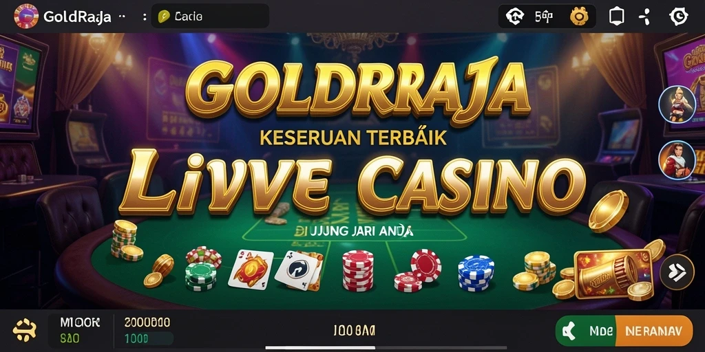 GOLDRAJA menampilkan gameplay Live Casino yang mendebarkan dan interaktif.