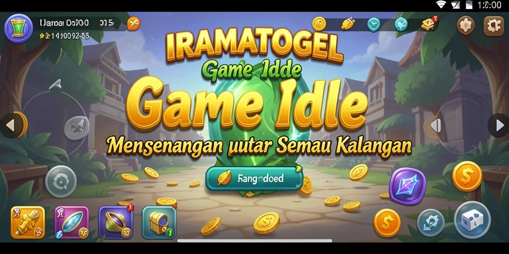 Tampilan gameplay menarik dari IRAMATOGEL dalam mode Idle yang santai.