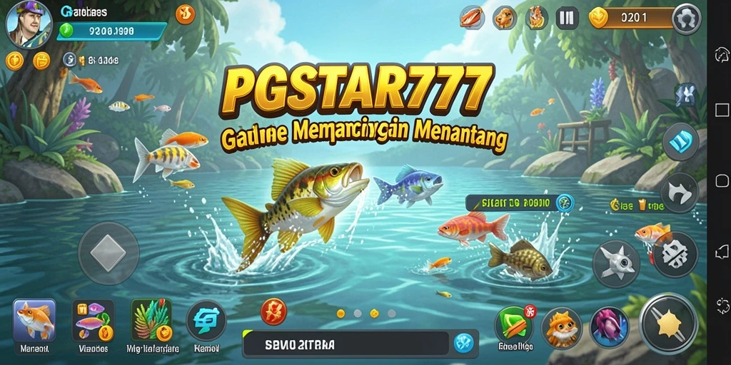 Tampilan utama gameplay PGSTAR777 dengan pengalaman memancing.